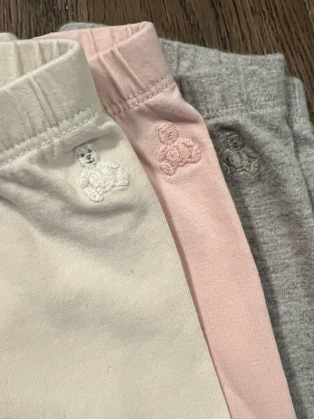 GAP Girls' 3-Pack Leggings — Pink, Gray & Cream